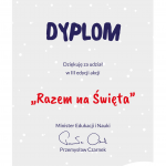 Dyplom Razem na Święta